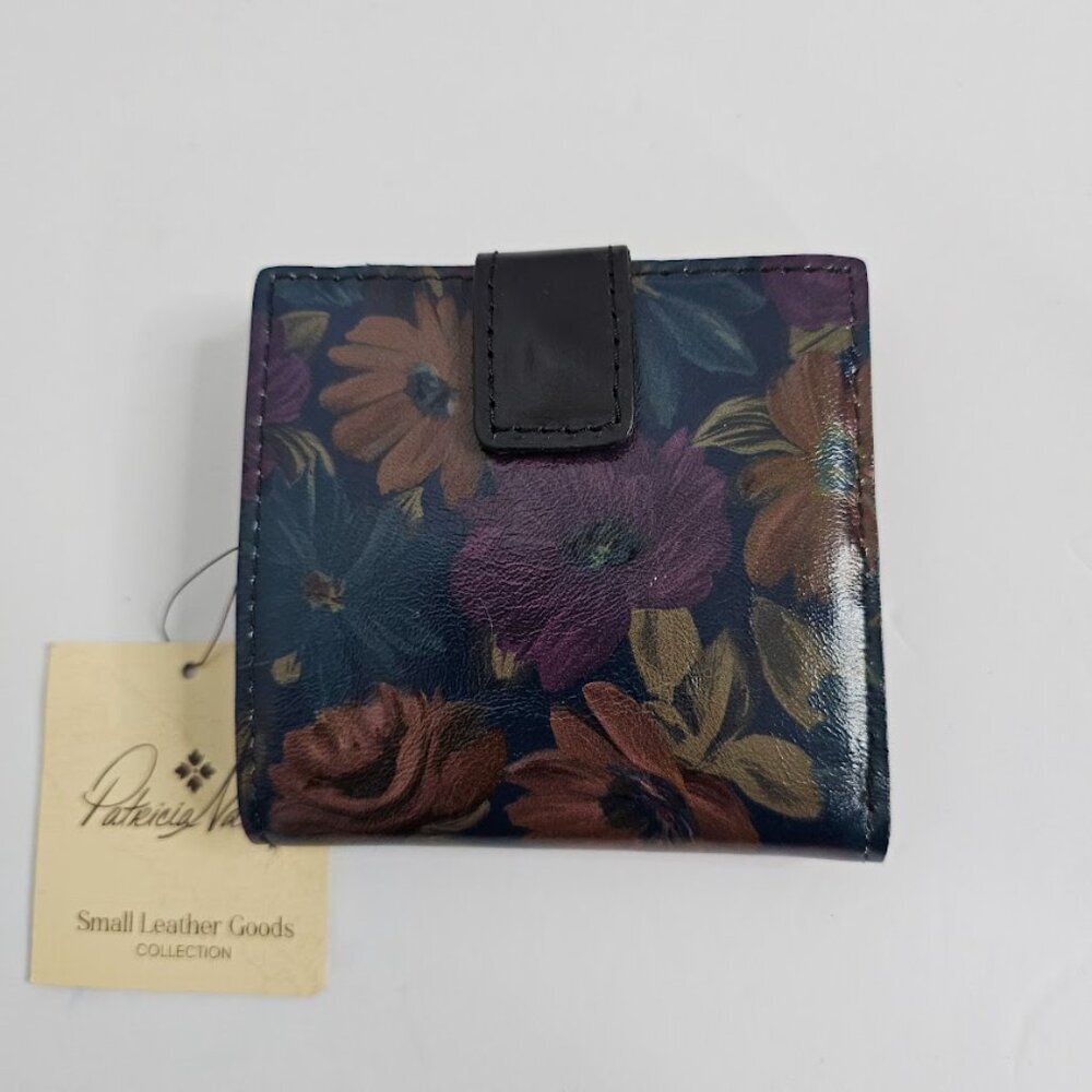 NEW PATRICIA NASH Astra Bifold Wallet PERUVIAN PAINTING FLORAL RFID Leather Coin - Picture 3 of 8